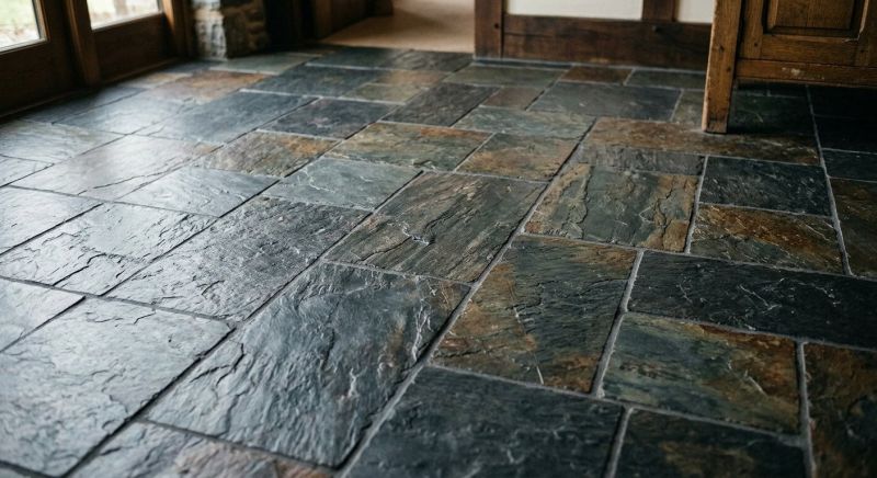 Slate Tile Floor Installation in Loudoun County, VA