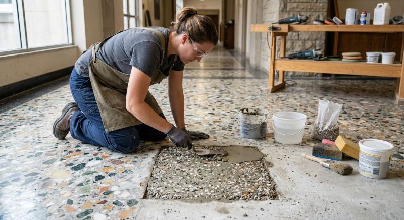 Terrazzo Tile Repair in Olathe, KS