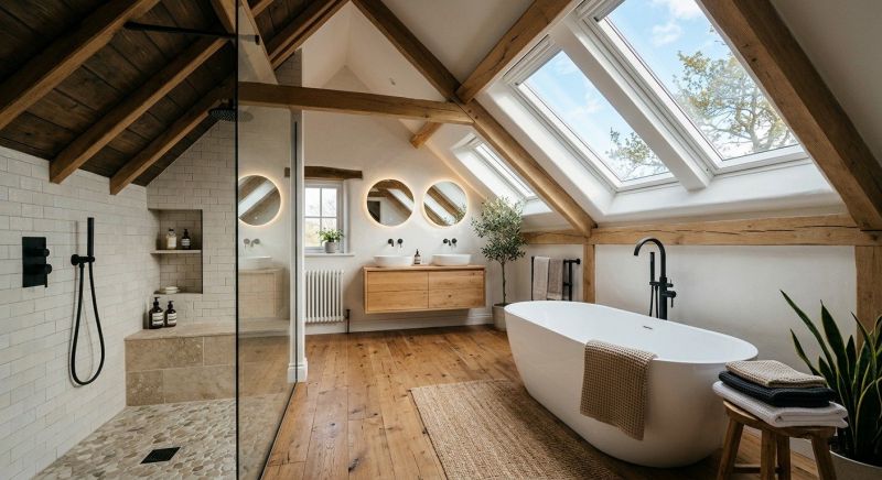Attic Bathroom Remodeling in Framingham, MA