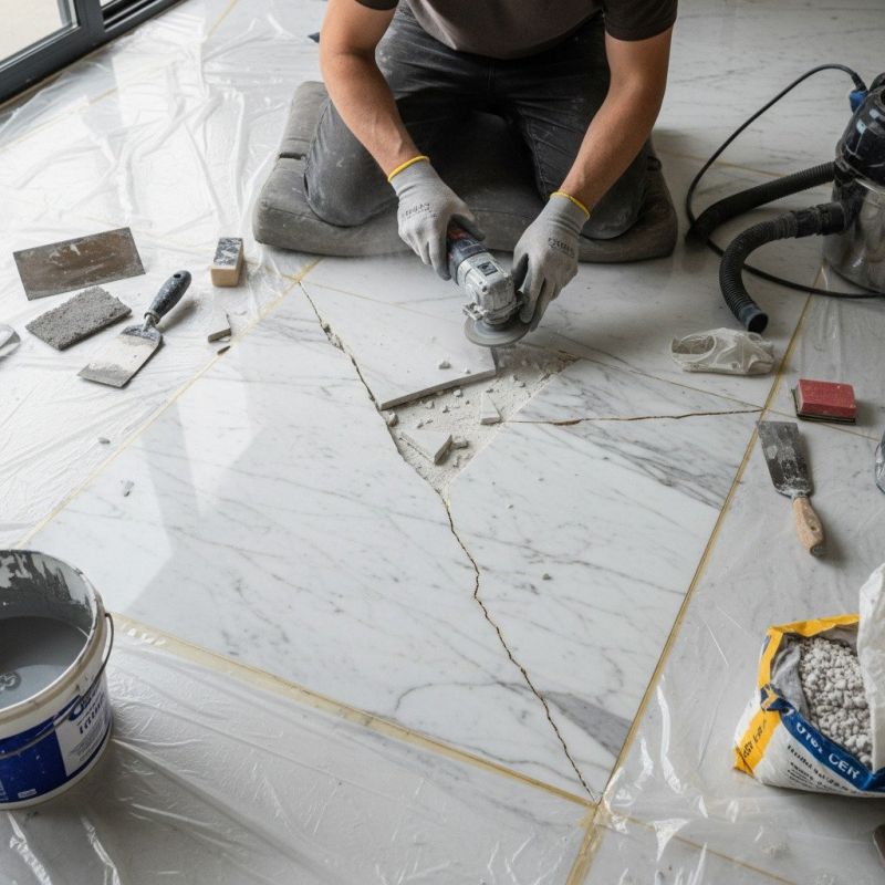 Marble Tile Repair in Olathe, KS