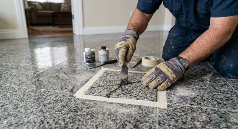 Marble Tile Repair in Olathe, KS