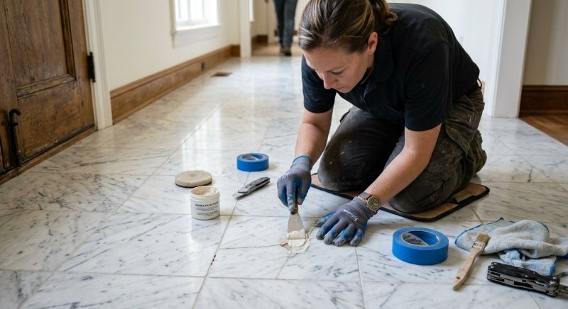 Marble Tile Repair in Alpharetta, GA
