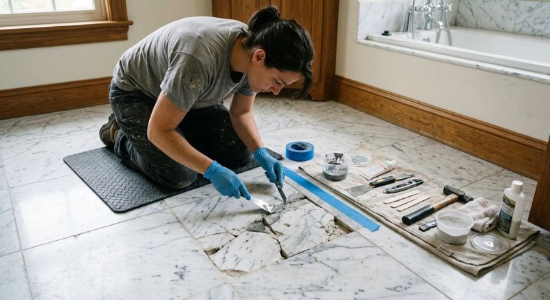 Marble Tile Repair in Alpharetta, GA