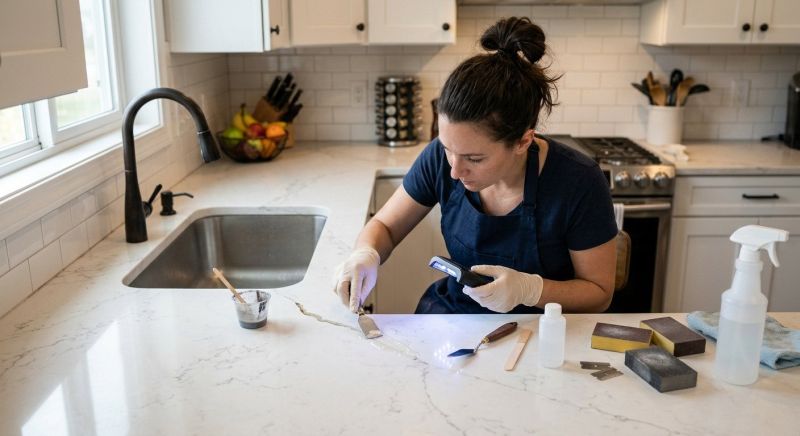 Quartz Counter Repair in Overland Park, KS