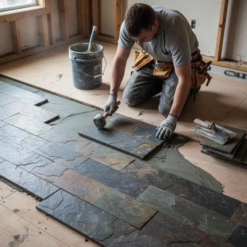 Slate Floor Installation in Alpharetta, GA