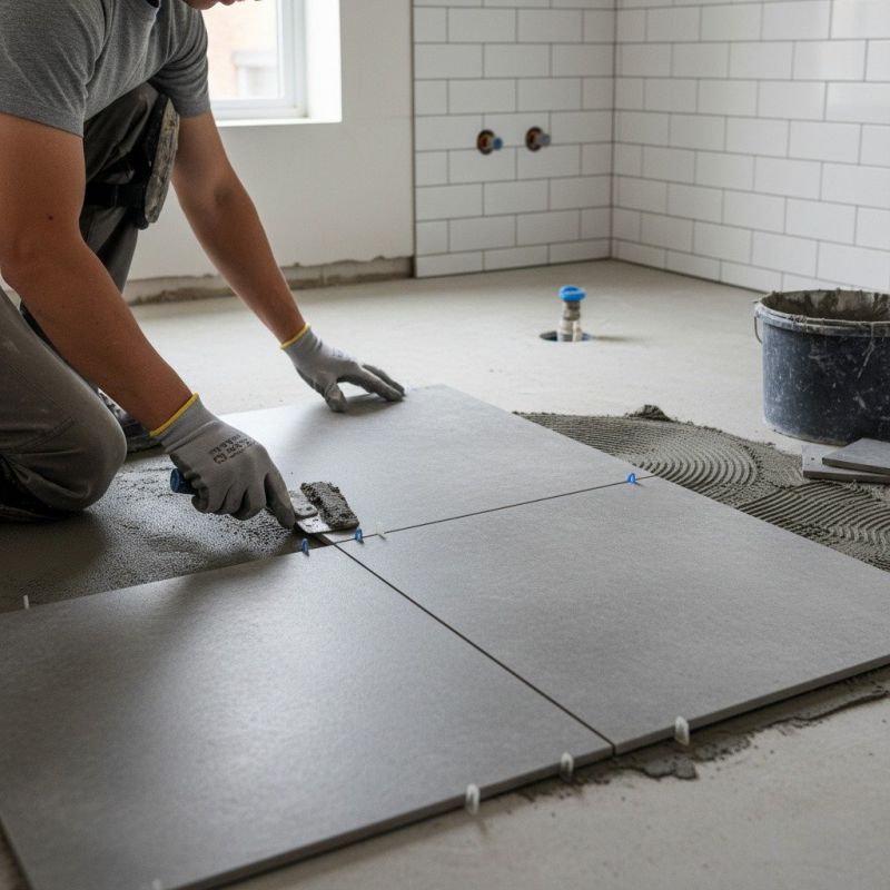 Slate Tile Floor Installation in Fredericksburg, VA