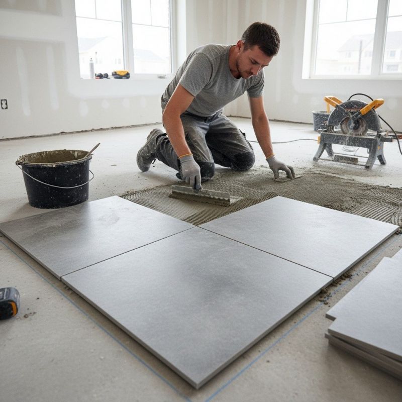 Slate Tile Floor Installation in Frederick, MD