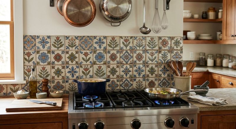 Stove Backsplash Installation in Wilmington, NC